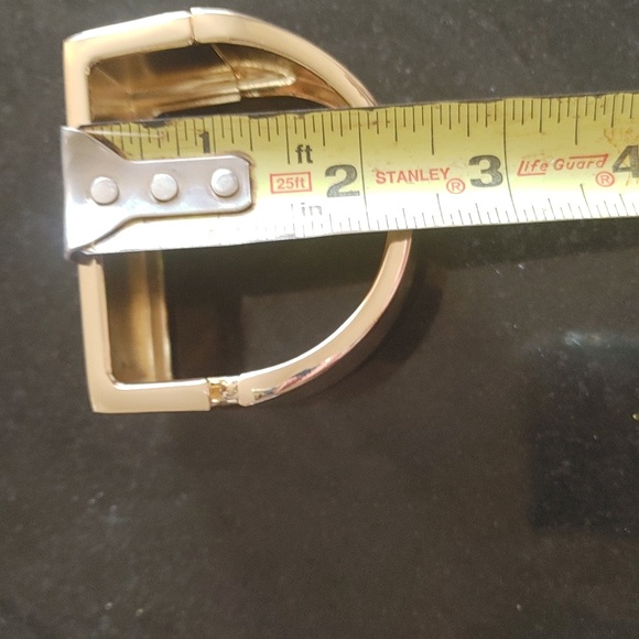 Macy's Gold Plated Statement Cuff Bracelet - Picture 6 of 6